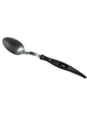 Vintage Stanley Stainless Steel Serving Basting Cooking Spoon Curved Handle